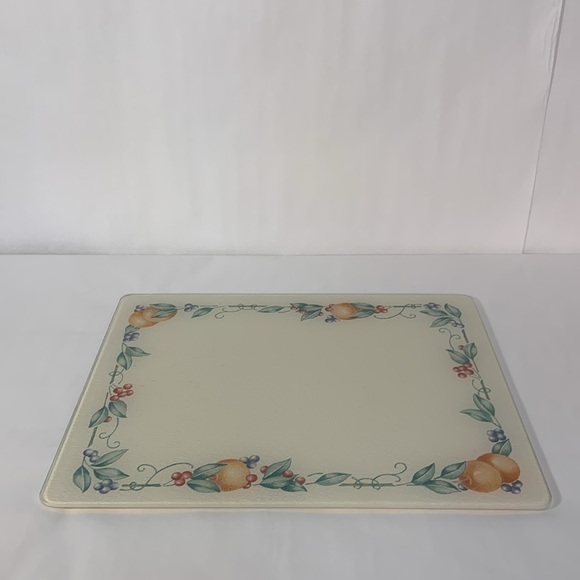 Corning Abundance Counter Saver Cutting Board Corningware Corelle Fruit - Picture 2 of 10